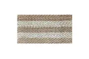 Solemate Jute 2 Tone Stripes 50x80cm Stylish Outdoor Entrance Doormat