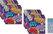 Unique TMNT Teenage Mutant Ninja Turtles Birthday Party Supplies Bundle includes 32 Lunch Paper Napkins and 1 Dinosaur Sticker Sheet