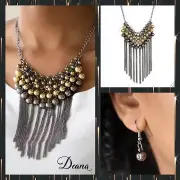 Paparazzi ~ DIVA-de And RULE ~ Multi Gunmetal Necklace