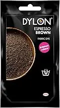 DYLON Hand Fabric Dye Sachet for Clothes & Soft Furnishings, 50 g – Espresso Brown