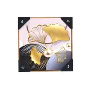 Home Decor Portrait Canvas Wall Art Abstract Deco Floral Oil Painting Picture Frame 42*42 cm