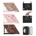 For iPad Pro 11" M4 (2024) Ripple Heavy Duty Shoulder Strap Handle Stand Case