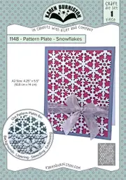 Karen Burniston Snowflakes Pattern Plate Die