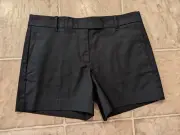 NWT Ann Taylor Size 2 Black Devin Fit Cotton Spandex Board Shorts 4073