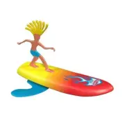 Wahu Surfer Dudes 17cm Surf Board Kids Toy 6y+ Outdoor Water/Pool/Beach Assorted