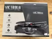Victrola Journey Bluetooth Suitcase Record Player with 3-speed Turntable - Black