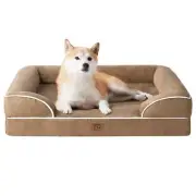 EHEYCIGA Orthopedic Dog Bed for Large Dogs Waterproof Memory Foam with Sides ...