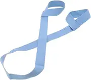 BESPORTBLE Adjustable Light Blue Cotton Yoga Mat Carrying Strap Sling Hands Exercise Mat Carrier Soft Durable for Yoga Lovers and