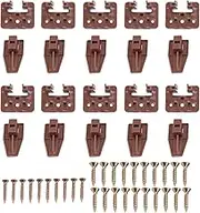 Drawer Track Guide and Glides Durable Plastic Replacement Parts Simplified Installation for Dresser Drawers 10 Sets