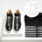 6 Pairs Elastic Laces Trainers Elastic Running Laces Tie Shoe Strings