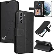 Compatible with Samsung Galaxy S20 FE 5G Wallet Phone Cover,Compatible with Samsung Galaxy S20 Lite 5G Kickstand Magnetic Closure Flip Case Black
