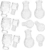 MOKKHNB 6 Pcs Crystal Wine Aerator Decanter Transparent Liquor Bottles for Aeration and Stylish Serving for Whisky Wine and Special Occasions
