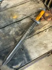 Hand Forged Carbon Steel Medieval Sword Battle Ready Viking Sword With Sheath