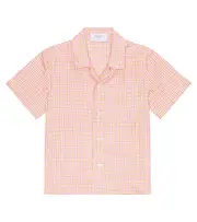 [Paade Mode] Paade Mode Lex checked linen shirt Y 10 pink