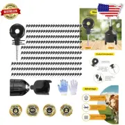 302 Pcs Electric Fence Insulator Kit - Easy Screw-In Installation Tools Included