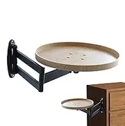 Wall Floating Desk, Wall Mounted Table - Rotating Space Storage Table | Removable Foldable Wall Stand, Living Room Indoor Home Decor, Bedroom