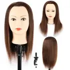 Mannequin Head Human Hair 50cm, Hair Mannequin 100% Human Hair, Manikin Head ...