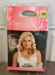 NEW Exquisite Form Wireless Soft Cup Full Coverage Bra White 5100535 Size 42B