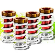 RED SCALED 1-4"HEIGHT ADJUSTABLE COILOVER SPRING FOR 88-00 CIVIC EG/EK/DC WHITE (for: Honda)