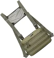 Men Multifunctional Chest Bag Lightweight Outdoor Storage Pouch Tear Resistant Comfortable Ventilation Design for Hiking Cycling and Mountaineering Activities