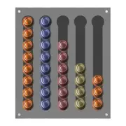 Wall Mounted Acrylic Coffee Capsule Storage Organizer Magnetic Coffee Pod Holder