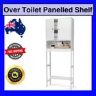 Bathroom Cabinet Over Toilet Panelled Shelf Storage Organiser Laundry White AUS