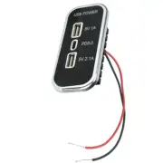 PD Type-C Charger Adapter USB Power Outlet 3 Ports Mount Panel For Car Boat RV (for: Fiat)