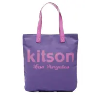 在飛比找momo購物網優惠-【Kitson】美式學院風方型托特包(PURPLE)