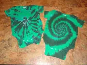 (2pc) New 24M Hippie Tie dye dyed bodysuit baby 24 M month infant one-piece