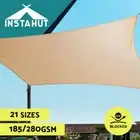 Instahut Shade Sail ShadeCloth Heavy Duty Sun Canopy Triangle Square Rectangle