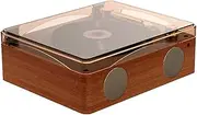 Fahgaer CD Player Bluetooth 5.0 Rechargeable Built-in Speaker HiFi Music Player Lossless Playback Infrared Remote Control,A