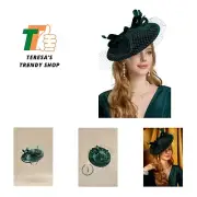 Tea Party Fascinator Kentucky Hat Fascinator Cocktail Pillbox Hat Derby Headband