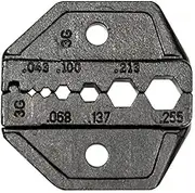 Klein Tools VDV201-040 Crimp Die Set for Use with VDV200-010 Ratcheting Crimper Frame for RG58/RG59, RG62, RG174, and Fiber Optic Cable