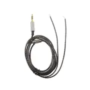 3.5mm Jack DIY Replacement Headphone Audio Cable Maintenance Wire Without Microphone 3.5mm Straight Connector Audio Cord - Black