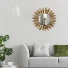 Mirror Wall Décor Fashion Wood Mirror Wall Decoration Hanging Round Mirror NuyFn