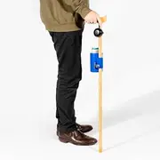 Walking Stick with Bell & Can Holder Asst Colours