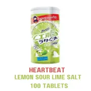 Heartbeat SOUR Candy Lemon Salt Lime with Vitamin C 15mg 100 Tablets