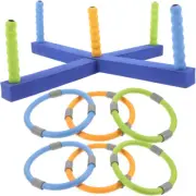 Fun Target Toy Kids Ring Toss Set Hook Ring Game Ring Tossing Set Kid