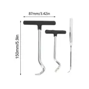 ◇ 3PCS O Rings Grease Seals Puller Steel Soft Handle Oil Seal Remover Puller