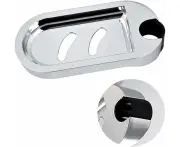 Soap Dish for Shower Bar - Adjustable Shower Bar Shower Soap Holder for Shower Bar, Kitchen, Bathroom 25mm Hole (Silver, 1 Pieces)
