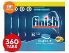 4 x 90pk Finish Powerball Classic Dishwasher Tabs Lemon Sparkle Bulk Packs