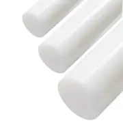 2.250 (2-1/4 inch) x 7 inches, PTFE Teflon Round Rod, White