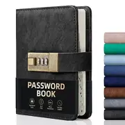 Password Book w/ Alphabetical Tabs and Lock for Websites Username Login Details