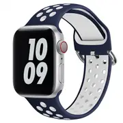 For iWatch Apple Watch Band Series 9 SE Ultra 8 7 6 5 4 Strap 38 40 41 42 44 45 49 - Blue White