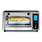 Gourmia 160oz Toaster Oven Air Fryer Gray 4-Slice 11 Cooking Functions