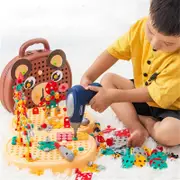 Clearance Addition Facts Math Wheel Tool Box With Toy Electric Drill Screwdriver Tool Set Educational Preschool Education Activity Toys for Childr...