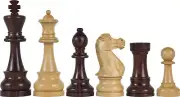 Rosewood Maple King Of Chess Wooden Chessmen Set Weighted Felted Bottom 2 Queens