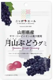 Nippon Ale Yamagata Gassan Grape Gummy 40g Japanese Candy