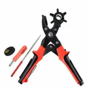 Rivets Eyelet Belt Hole Puncher Pliers Press Eyelets Grommets Multi Hole Sizes