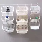 Plastic Hanging Storage Basket Stretchable Sundries Hanging Basket Kitchen